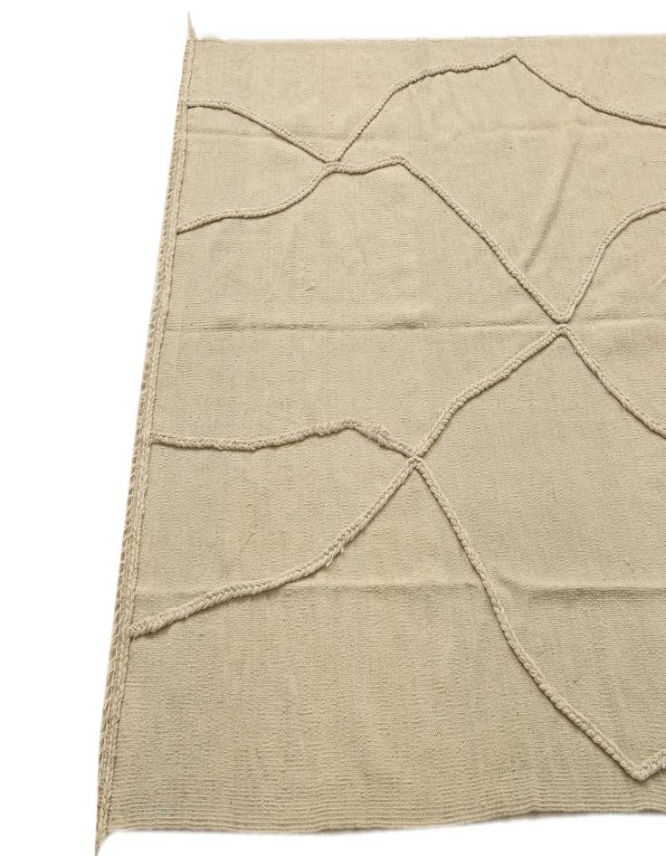 Detail image of  4' 8 x 6' 10  Hand Knotted Moroccan Wool Rug