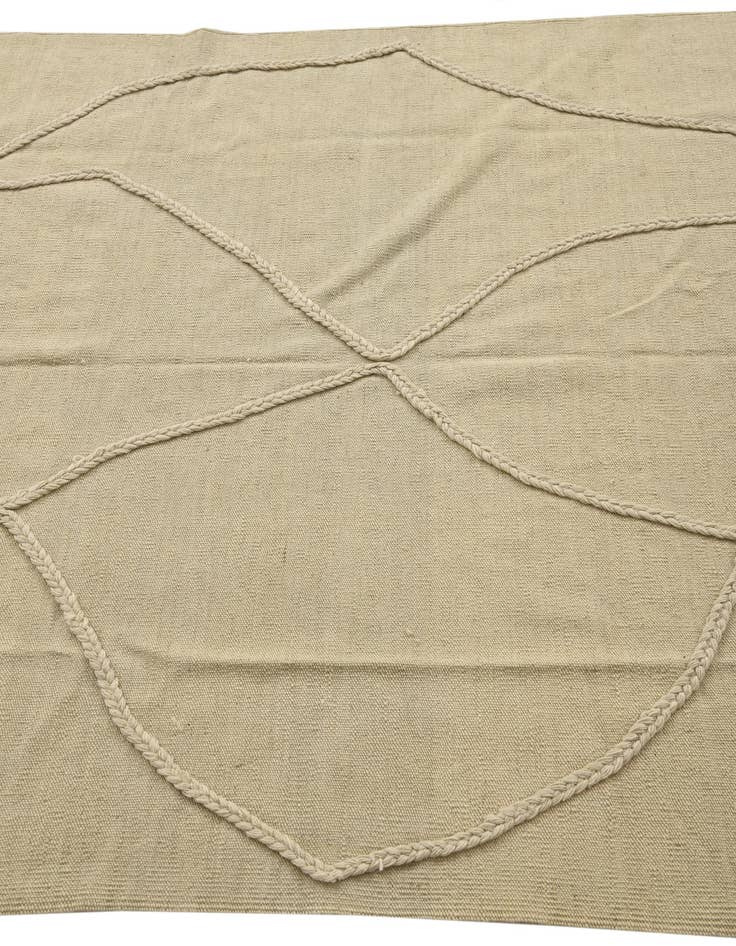 Detail image of  4' 8 x 6' 10  Hand Knotted Moroccan Wool Rug