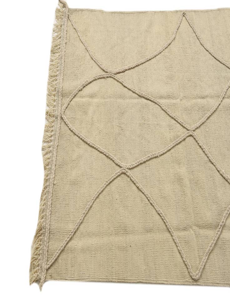 Detail image of  3' 5 x 5' 1  Hand Knotted Moroccan Wool Rug