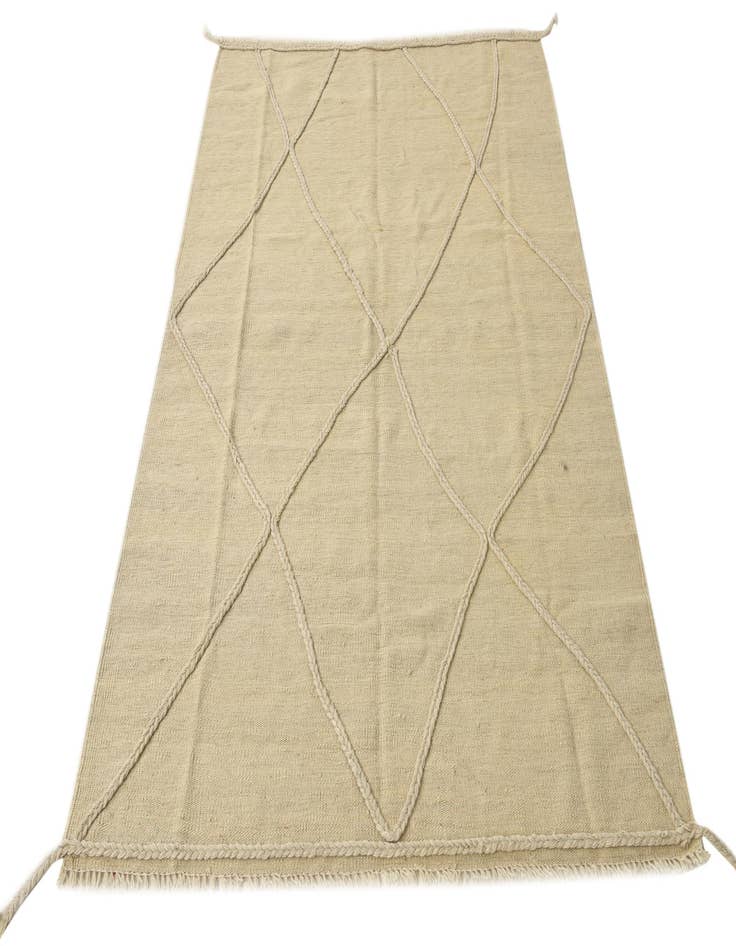 Detail image of  4' x 6'  Hand Knotted Moroccan Wool Rug