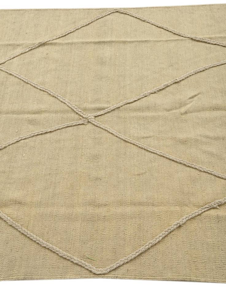 Detail image of  4' x 6'  Hand Knotted Moroccan Wool Rug