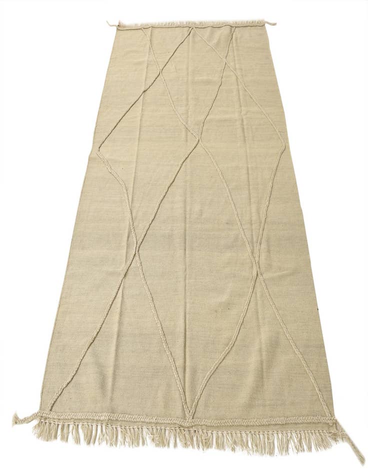 Detail image of  4' 10 x 6' 10  Hand Knotted Moroccan Wool Rug