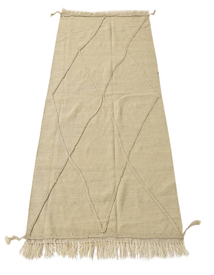 Detail image of  3' 6 x 5' 2  Hand Knotted Moroccan Wool Rug