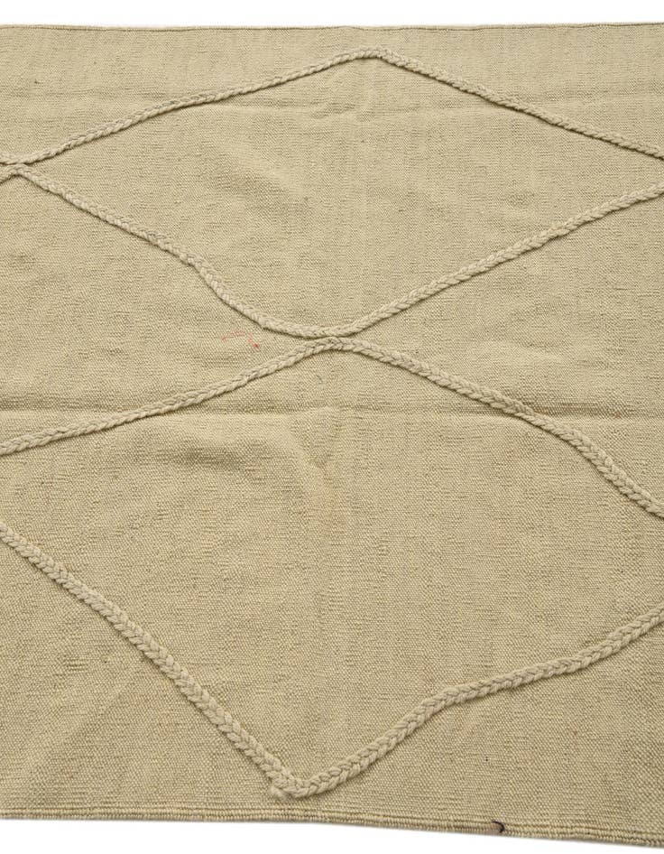 Detail image of  3' 6 x 5' 2  Hand Knotted Moroccan Wool Rug