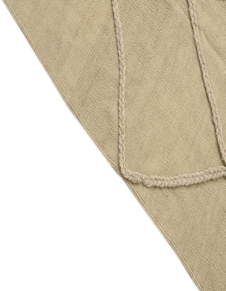 Detail image of  3' 4 x 4' 6  Hand Knotted Moroccan Wool Rug