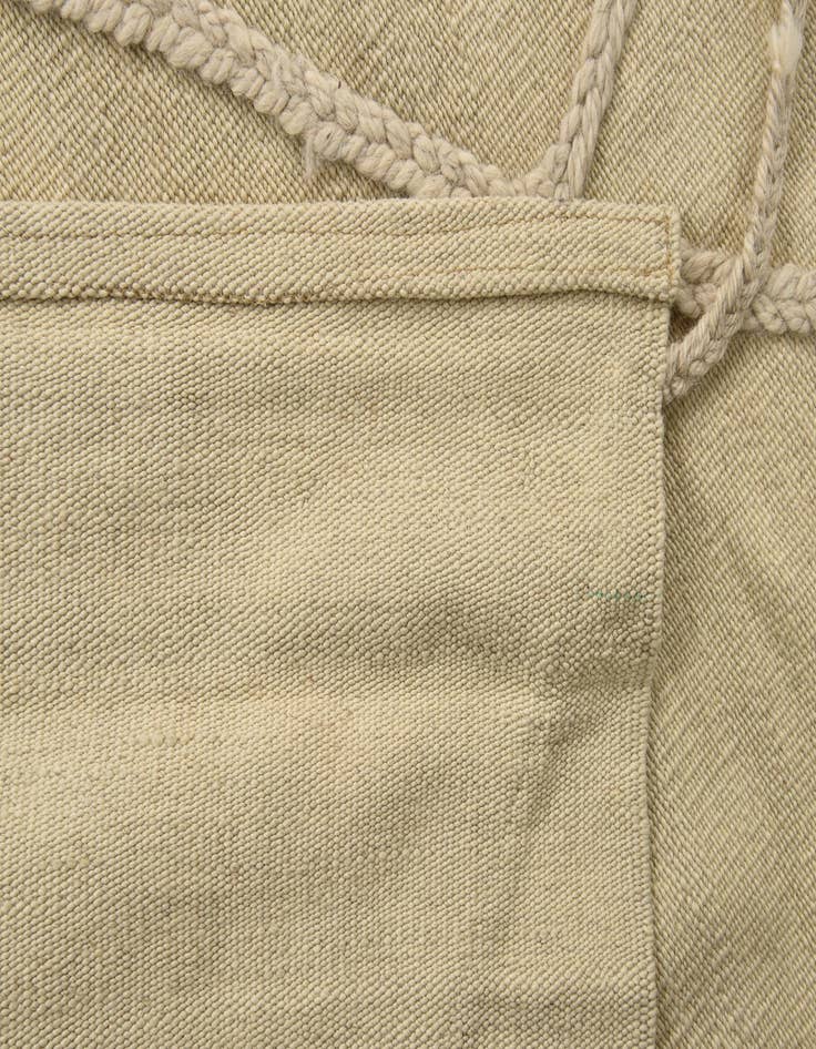 Detail image of  3' 4 x 4' 6  Hand Knotted Moroccan Wool Rug