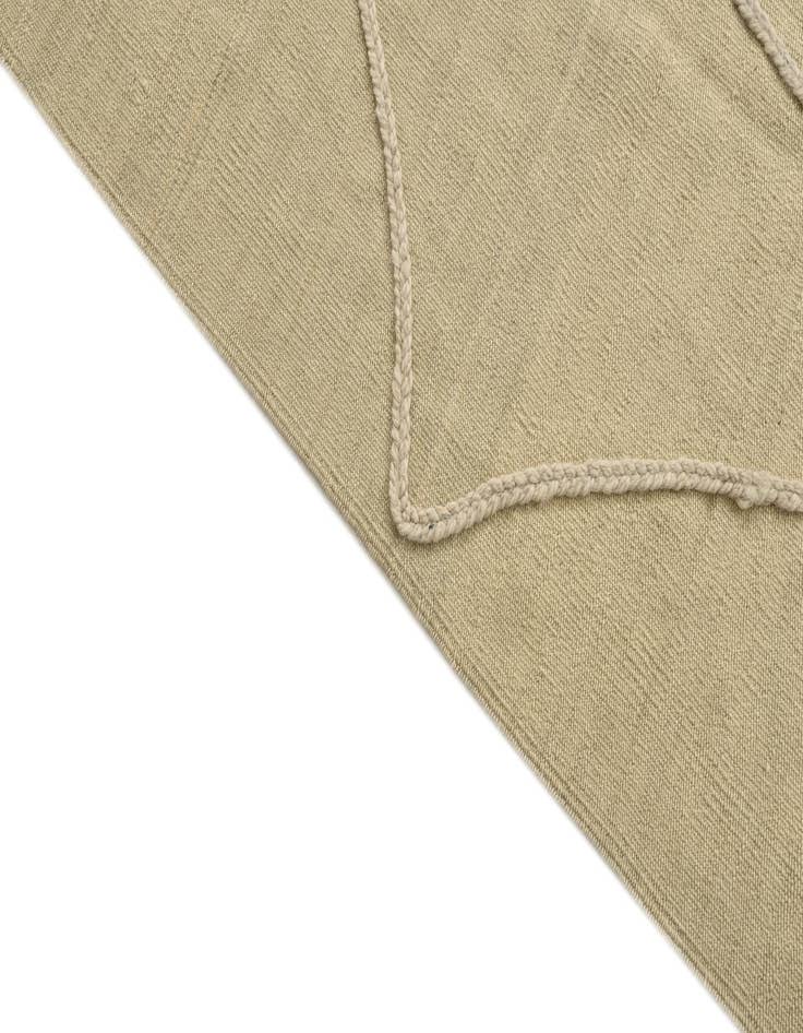 Detail image of  3' 5 x 4' 10  Hand Knotted Moroccan Wool Rug