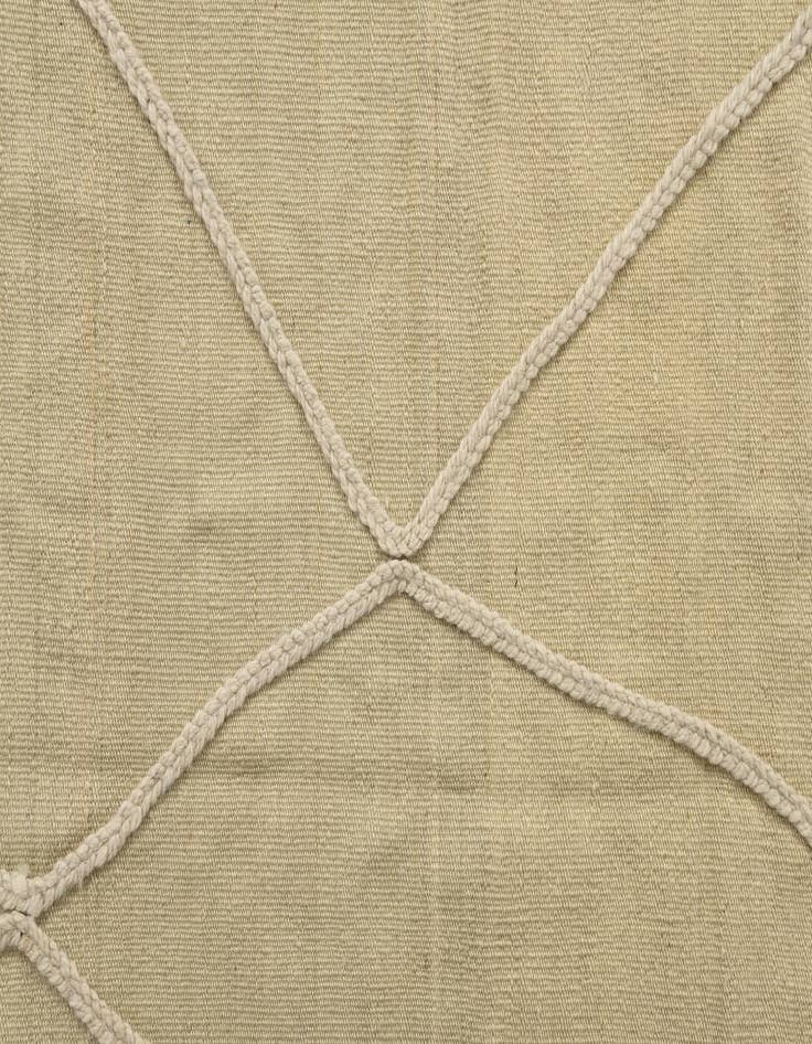 Detail image of  3' 5 x 4' 10  Hand Knotted Moroccan Wool Rug