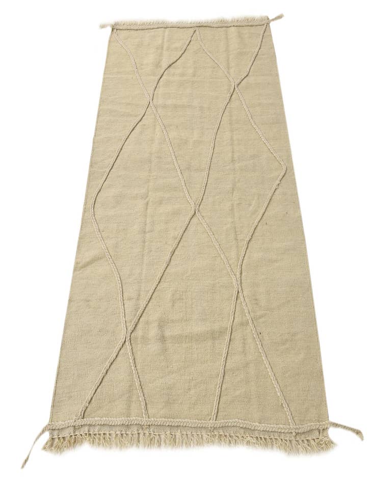 Detail image of  3' 5 x 5' 1  Hand Knotted Moroccan Wool Rug