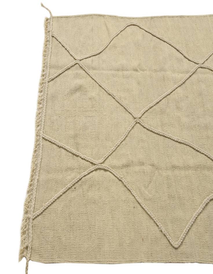 Detail image of  3' 5 x 5' 1  Hand Knotted Moroccan Wool Rug