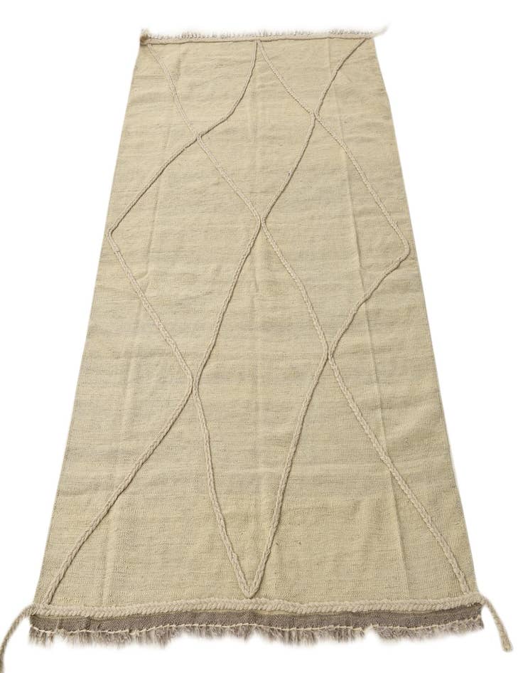 Detail image of  4' 1 x 6'  Hand Knotted Moroccan Wool Rug