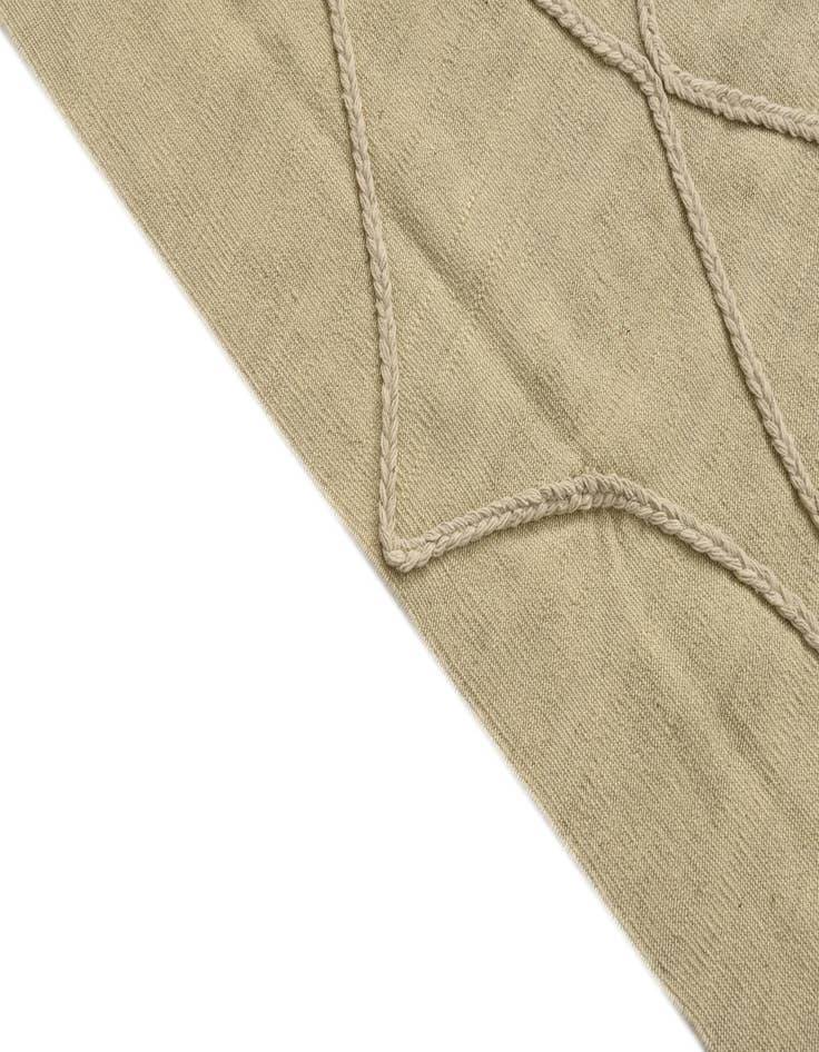 Detail image of  3' 4 x 4' 11  Hand Knotted Moroccan Wool Rug