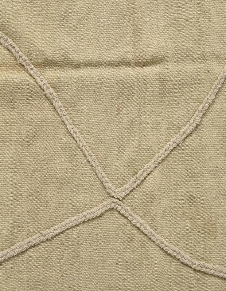 Detail image of  3' 4 x 4' 11  Hand Knotted Moroccan Wool Rug