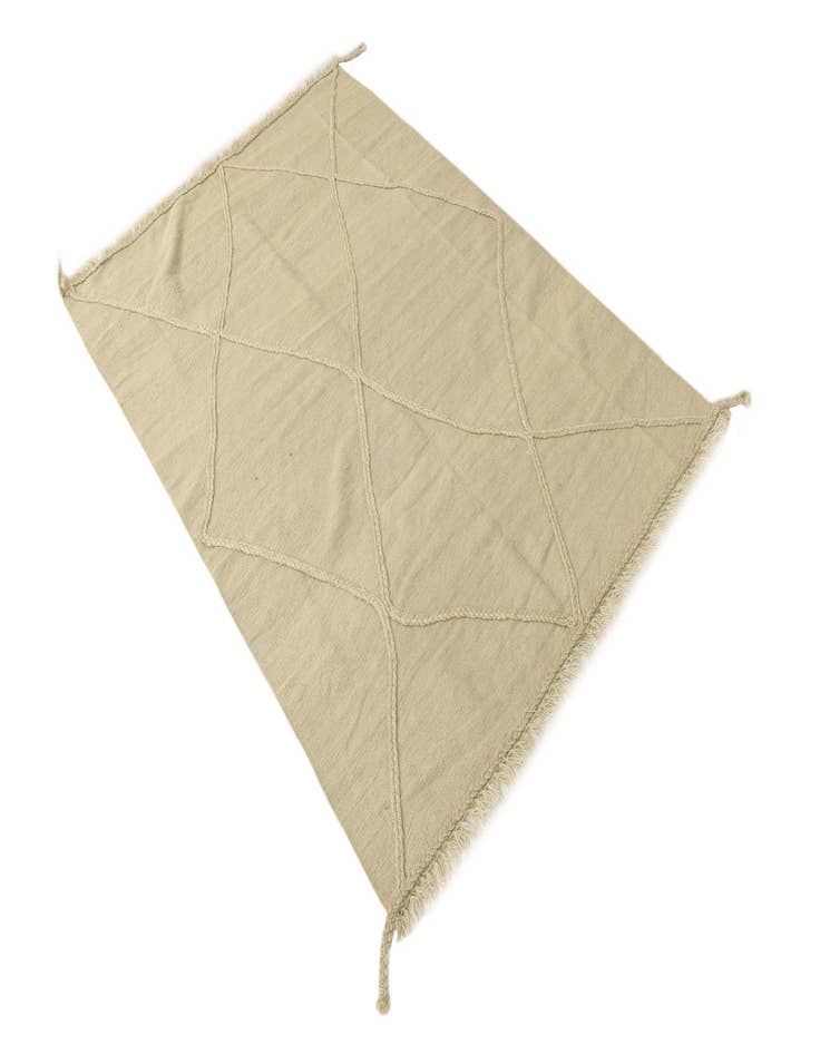 Detail image of  4' 1 x 5' 11  Hand Knotted Moroccan Wool Rug