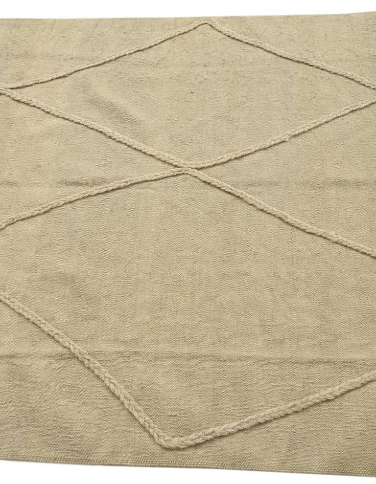 Detail image of  4' 1 x 5' 11  Hand Knotted Moroccan Wool Rug