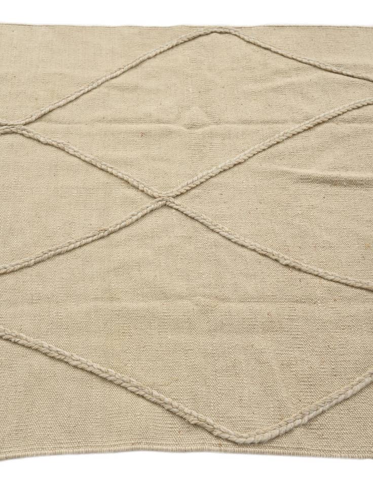 Detail image of  3' 4 x 5' 2  Hand Knotted Moroccan Wool Rug