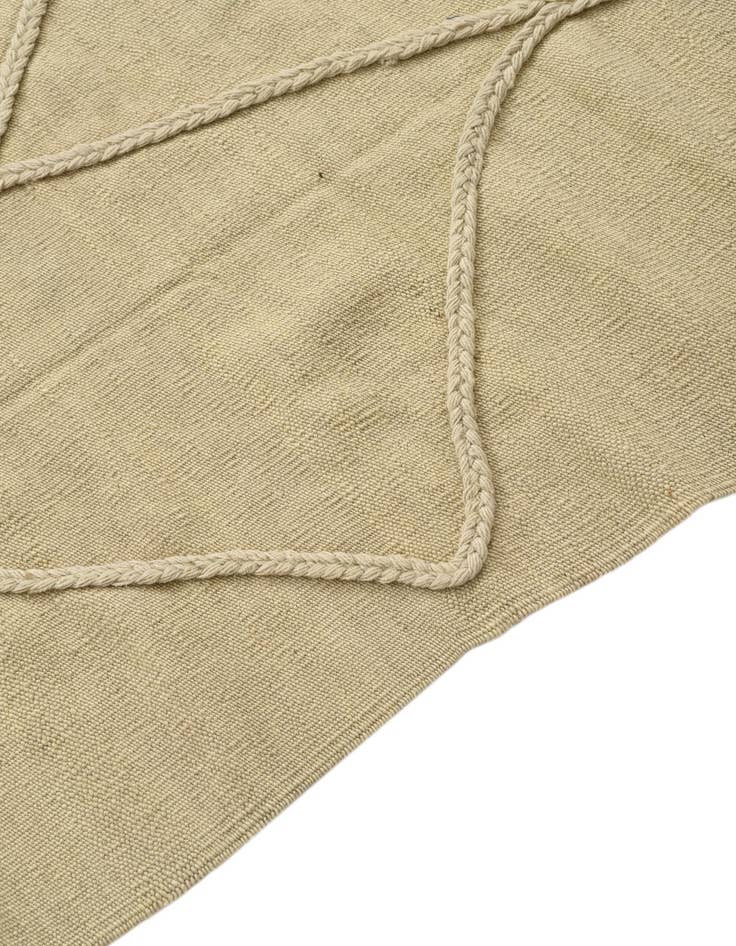 Detail image of  3' 5 x 5'  Hand Knotted Moroccan Wool Rug