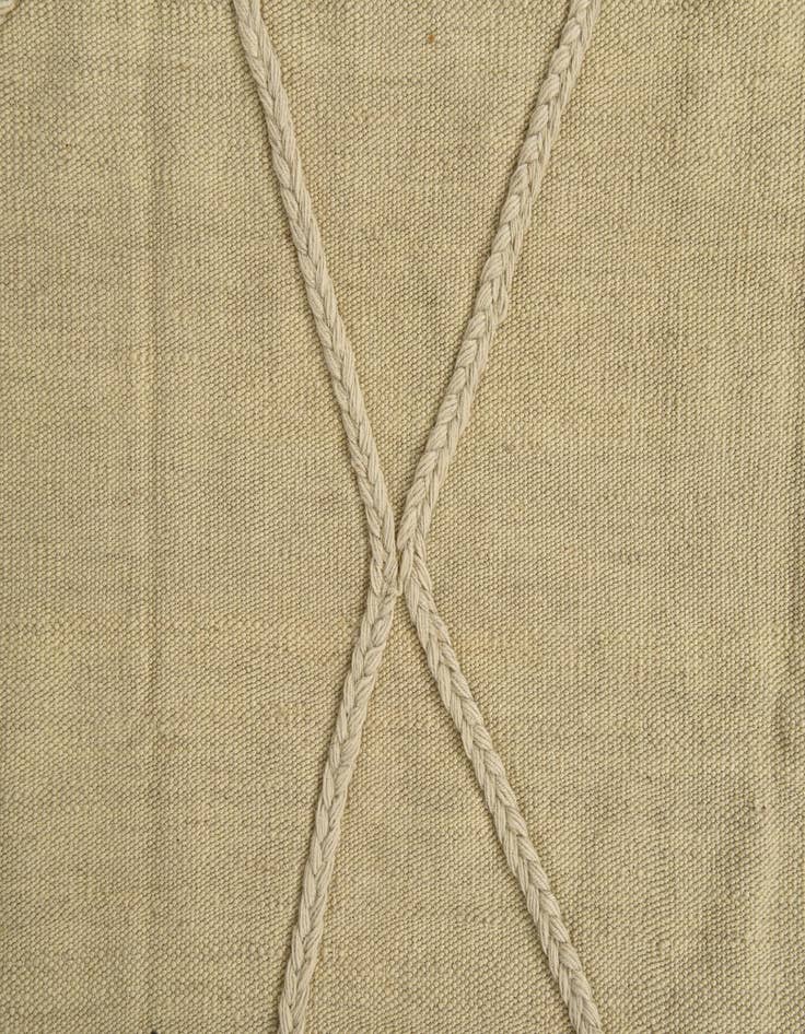 Detail image of  3' 5 x 5'  Hand Knotted Moroccan Wool Rug