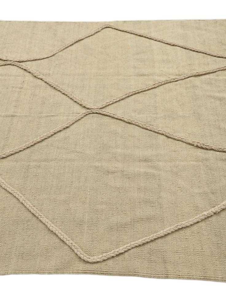 Detail image of  4' 3 x 6' 3  Hand Knotted Moroccan Wool Rug