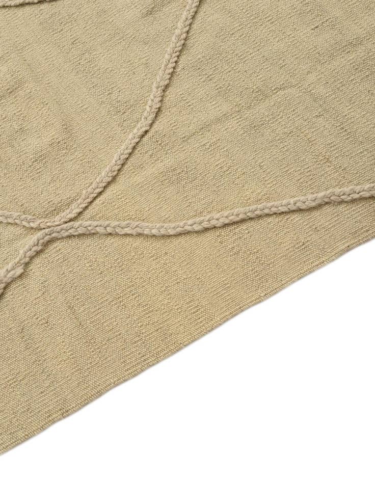 Detail image of  3' 5 x 4' 9  Hand Knotted Moroccan Wool Rug