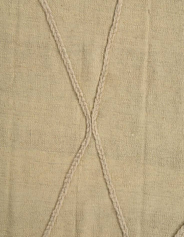 Detail image of  3' 5 x 4' 9  Hand Knotted Moroccan Wool Rug