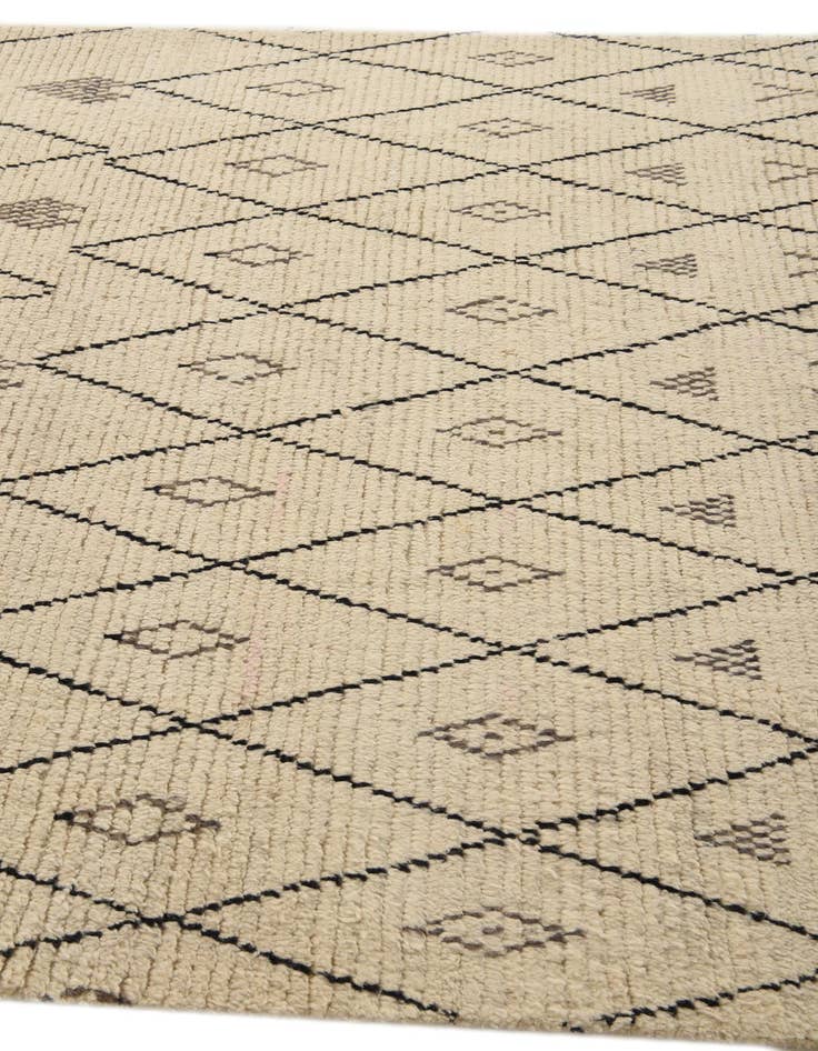 Detail image of  5' 11 x 9' 6  Hand Knotted Moroccan Wool Rug