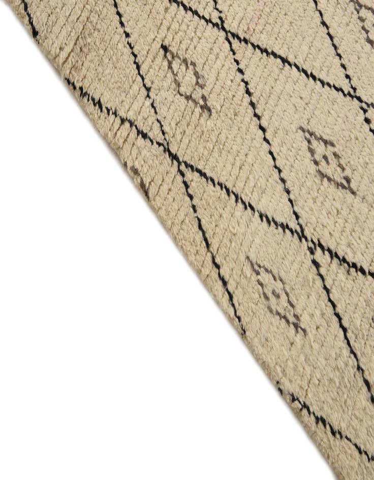 Detail image of  5' 11 x 9' 6  Hand Knotted Moroccan Wool Rug