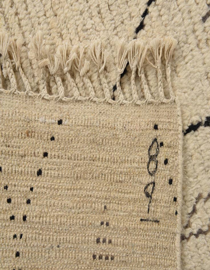 Detail image of  5' 11 x 9' 6  Hand Knotted Moroccan Wool Rug