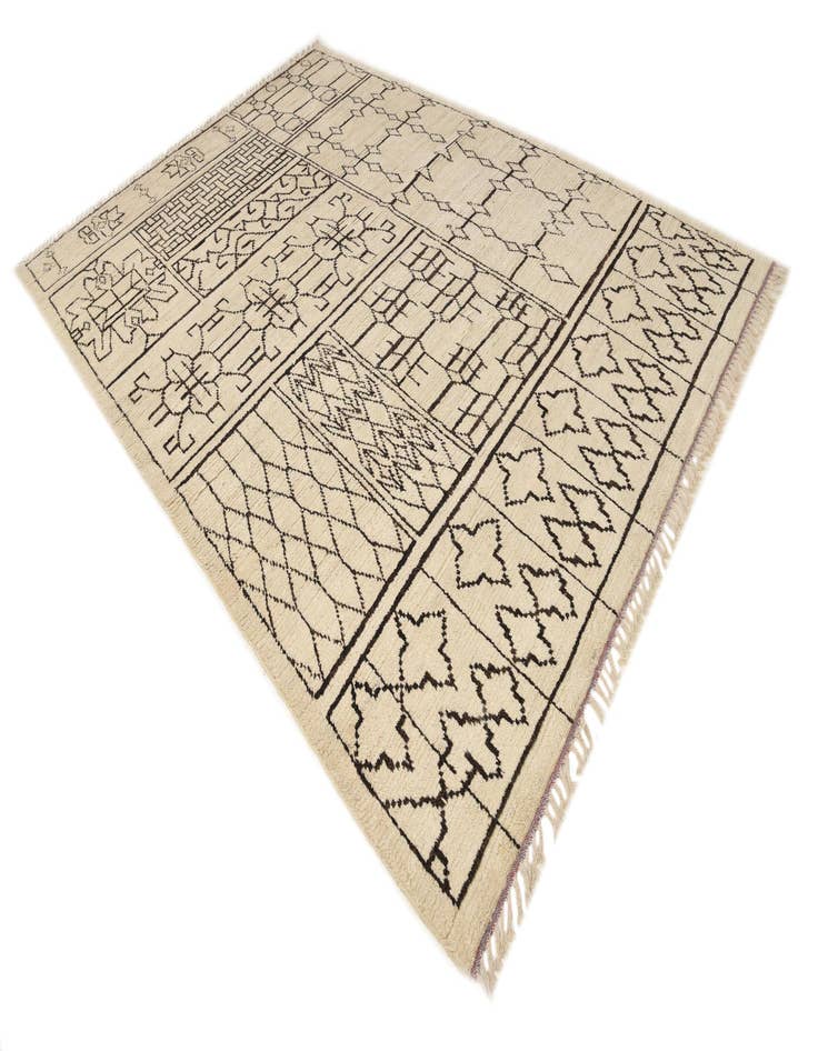 Detail image of  8' 9 x 12' 7  Hand Knotted Moroccan Wool Rug