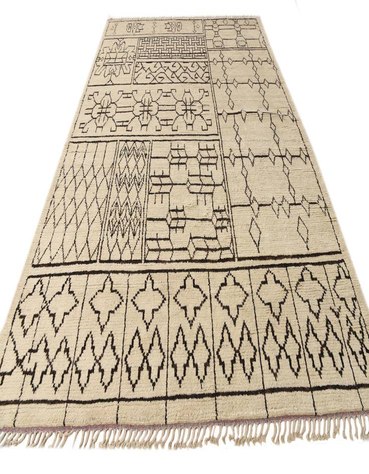 Detail image of  8' 9 x 12' 7  Hand Knotted Moroccan Wool Rug