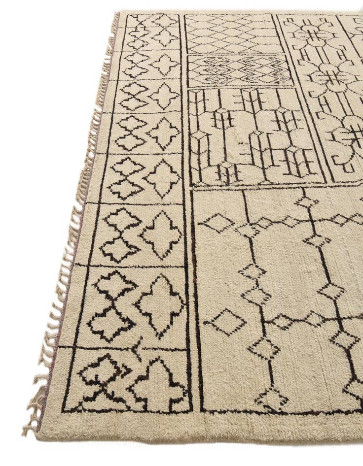 Detail image of  8' 9 x 12' 7  Hand Knotted Moroccan Wool Rug
