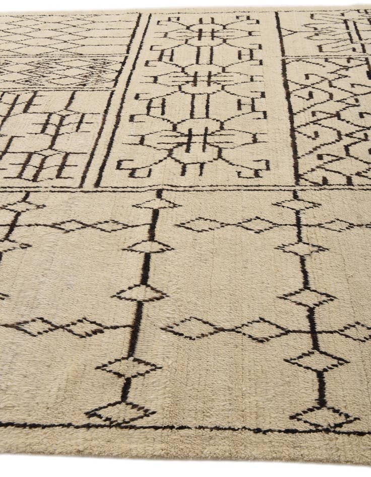 Detail image of  8' 9 x 12' 7  Hand Knotted Moroccan Wool Rug