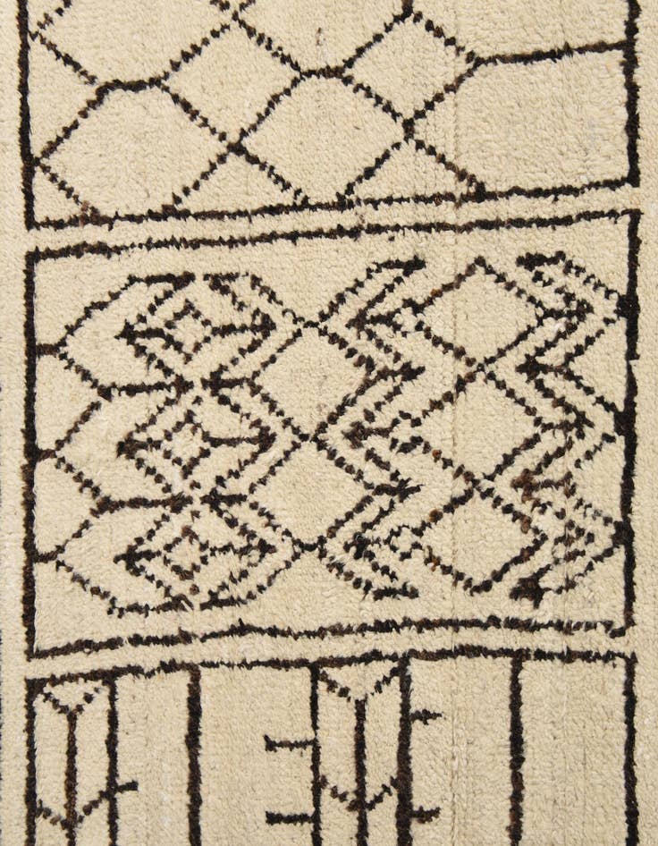 Detail image of  8' 9 x 12' 7  Hand Knotted Moroccan Wool Rug