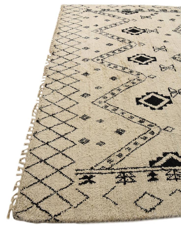 Detail image of  9' 11 x 14' 4  Hand Knotted Moroccan Wool Rug