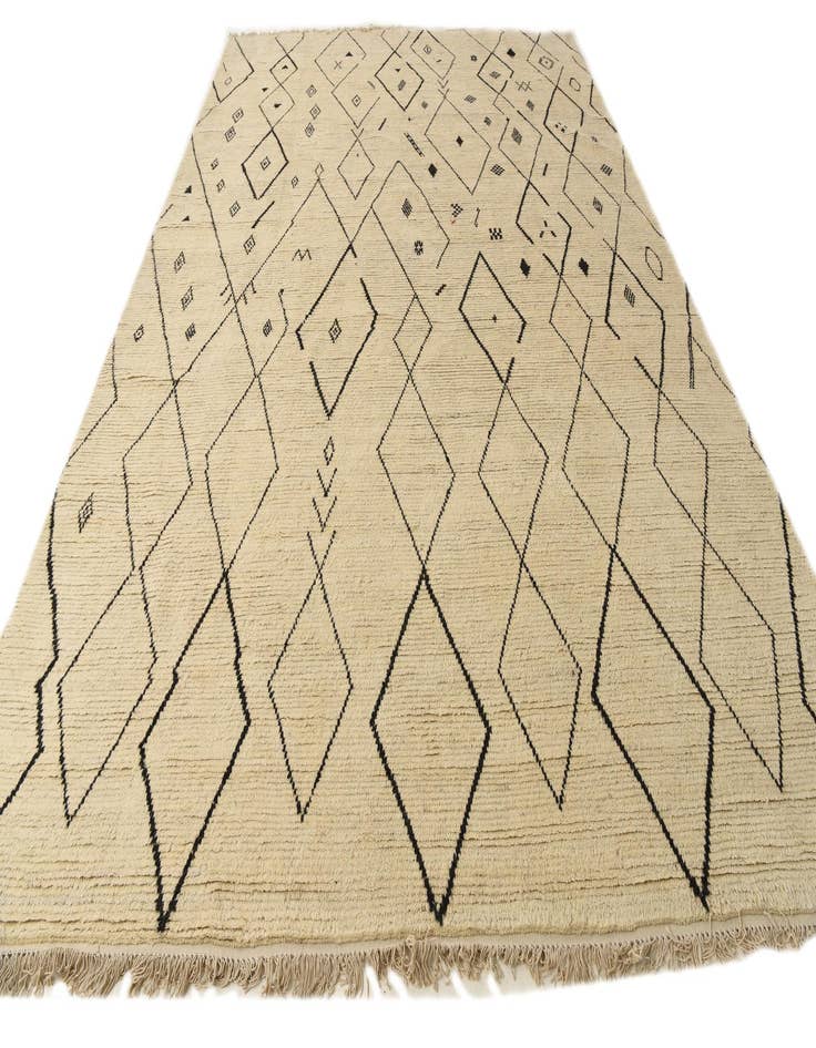 Detail image of  9' 11 x 14' 10  Hand Knotted Moroccan Wool Rug