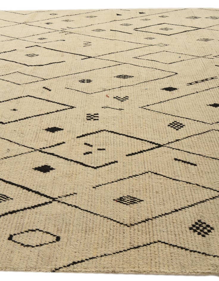 Detail image of  9' 11 x 14' 10  Hand Knotted Moroccan Wool Rug