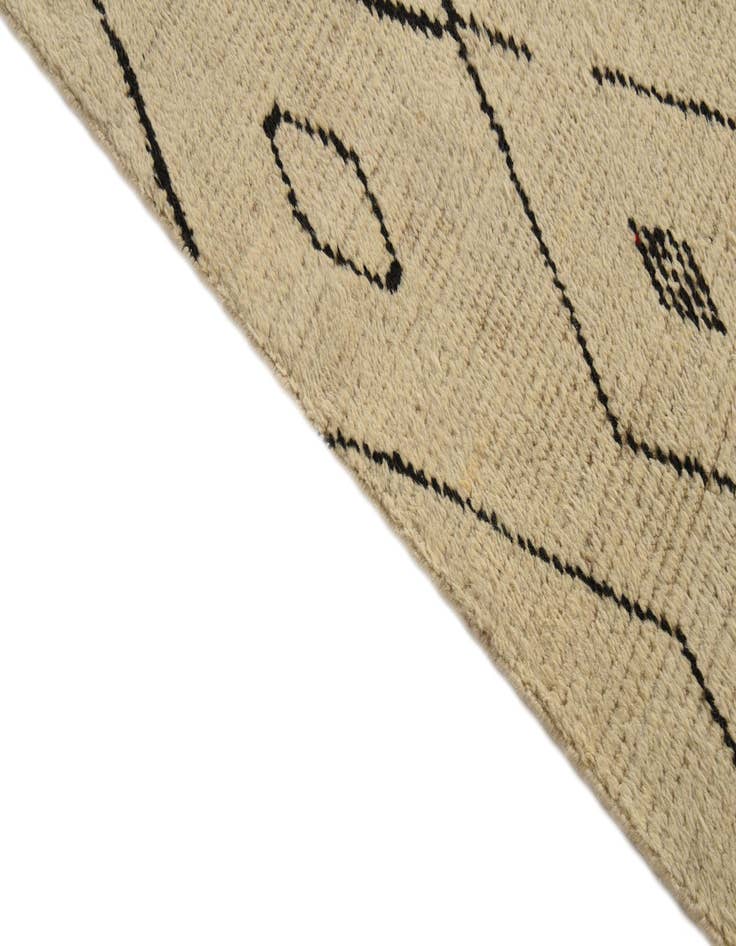 Detail image of  9' 11 x 14' 10  Hand Knotted Moroccan Wool Rug