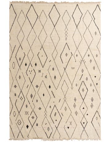 9' 11 x 14' 10 Hand Knotted Moroccan Wool Rug