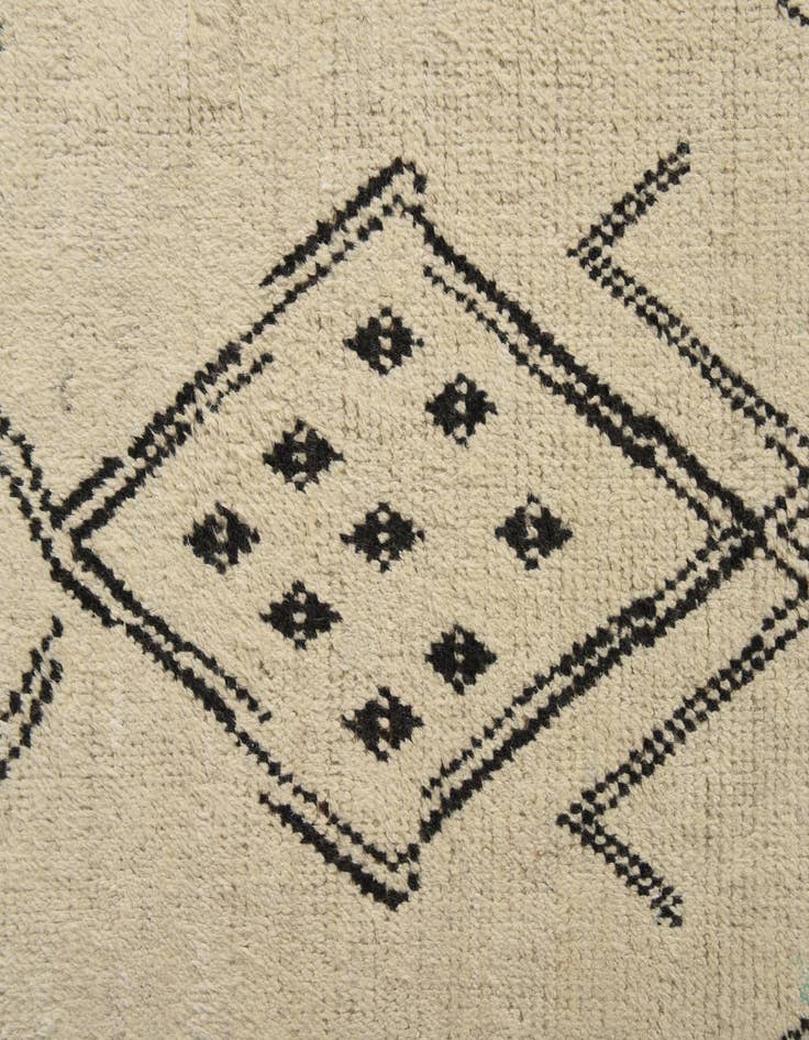 Detail image of  10' x 14' 7  Hand Knotted Moroccan Wool Rug