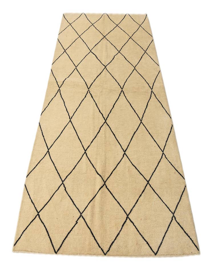 Detail image of  5' 5 x 8' 2  Hand Knotted Moroccan Wool Rug