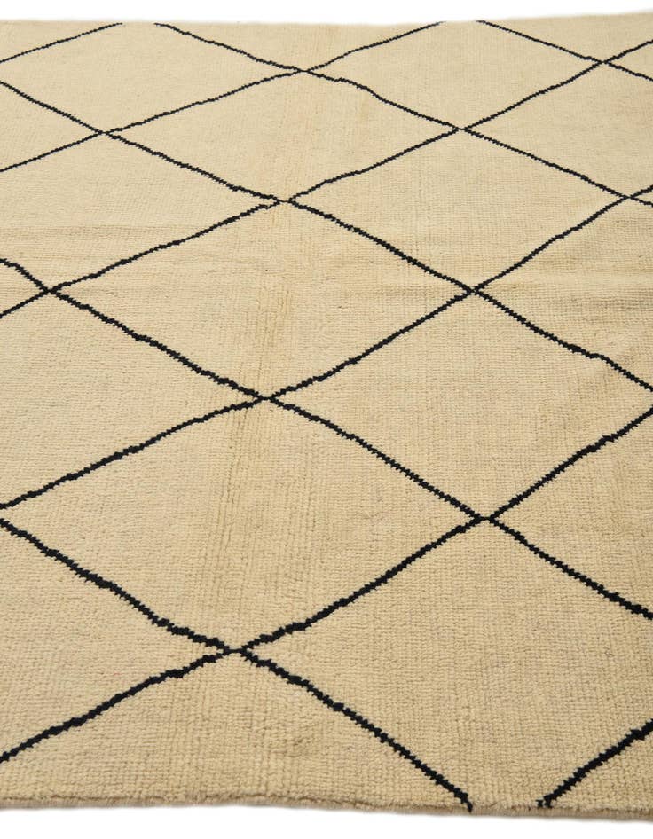 Detail image of  5' 5 x 8' 2  Hand Knotted Moroccan Wool Rug