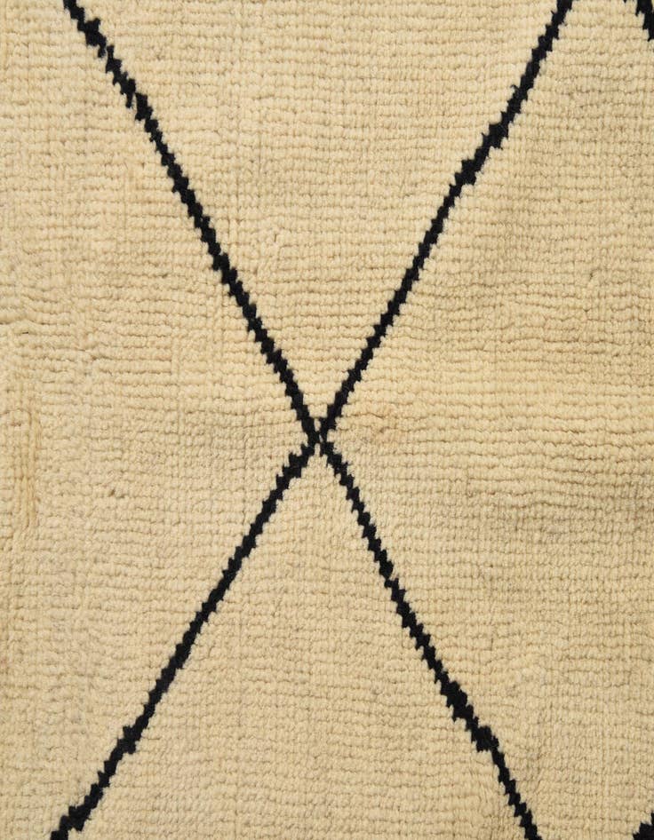 Detail image of  5' 5 x 8' 2  Hand Knotted Moroccan Wool Rug