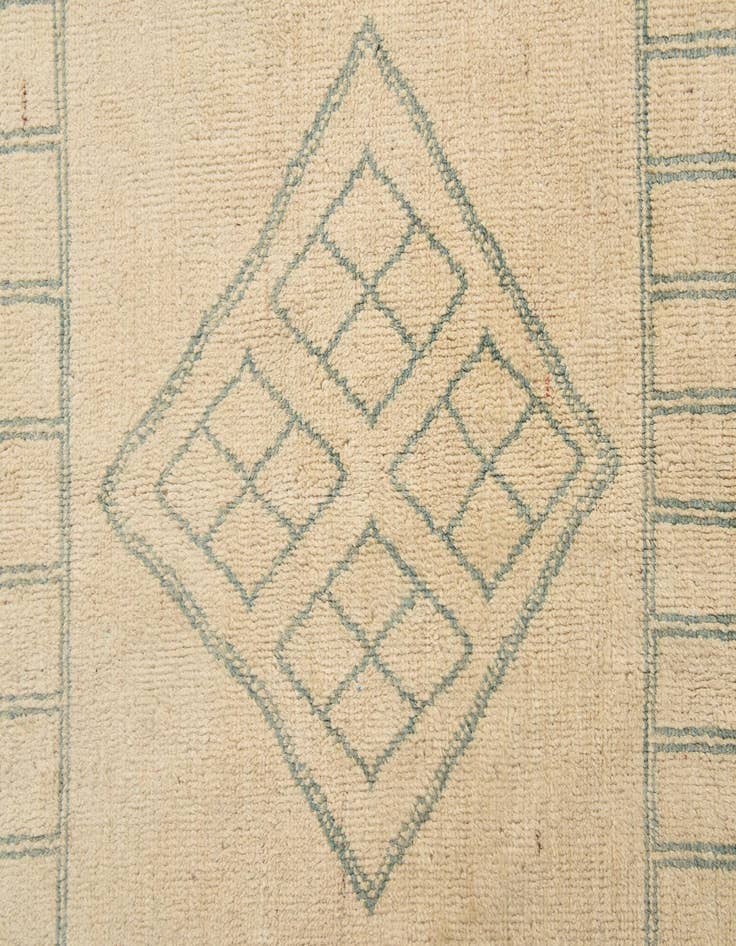 Detail image of  6' 6 x 9' 8  Hand Knotted Moroccan Wool Rug