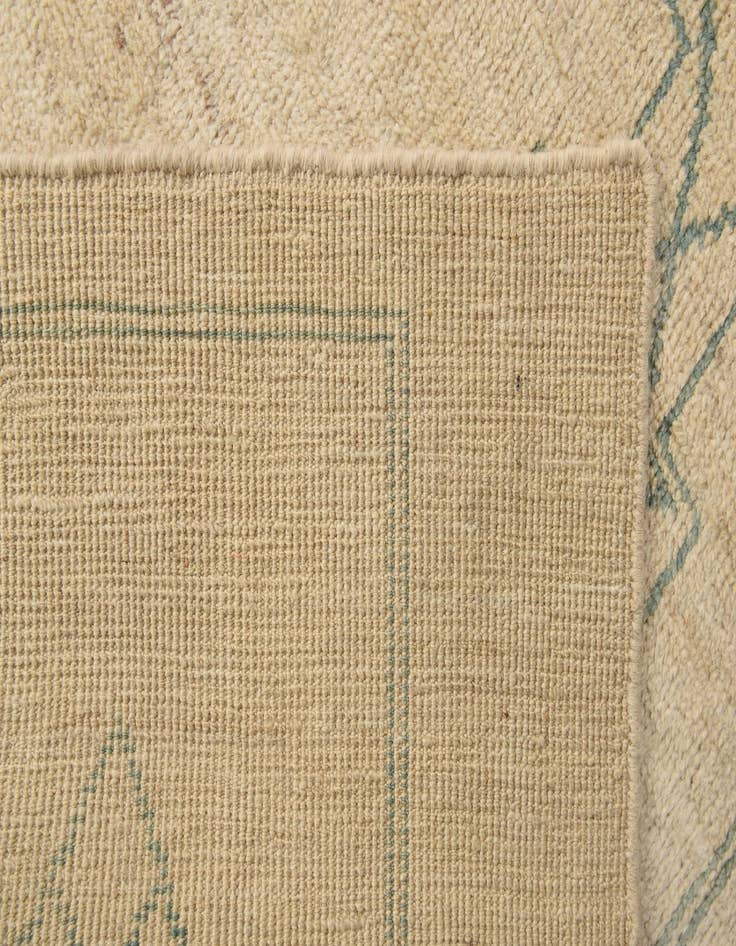 Detail image of  6' 6 x 9' 8  Hand Knotted Moroccan Wool Rug