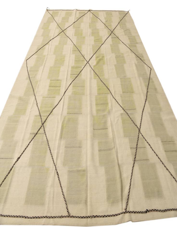 Detail image of  9' 1 x 13'  Hand Knotted Moroccan Wool Rug