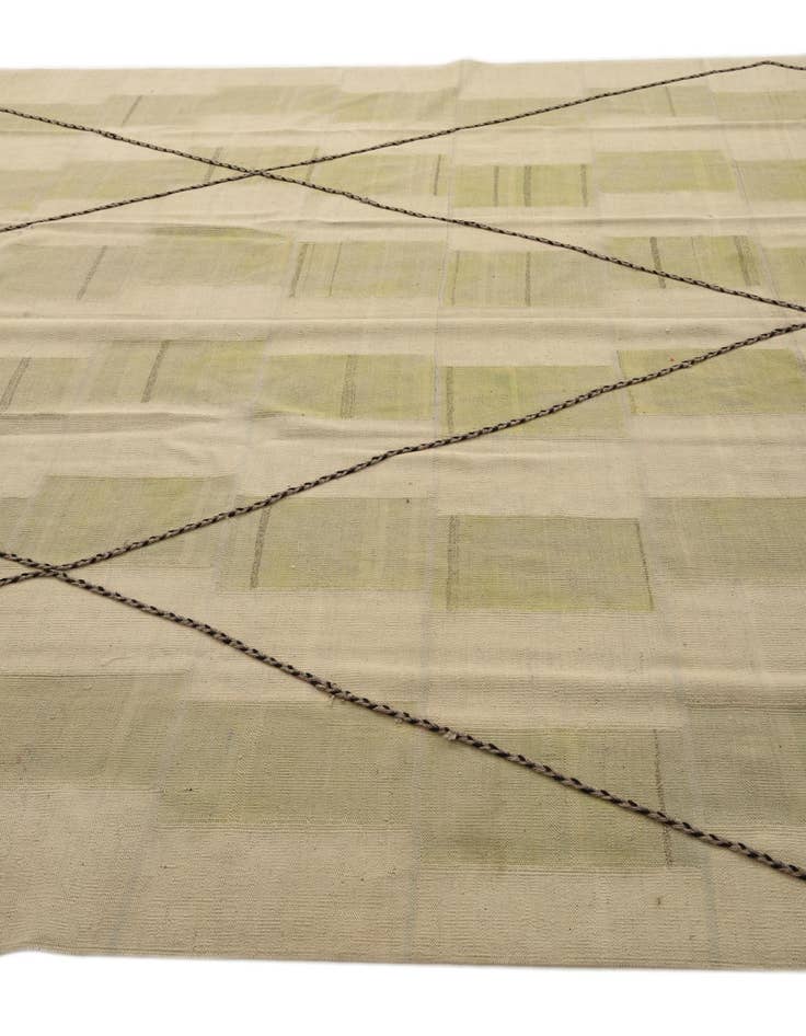 Detail image of  9' 1 x 13'  Hand Knotted Moroccan Wool Rug