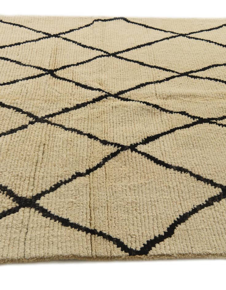Detail image of  5' 2 x 7' 6  Hand Knotted Moroccan Wool Rug