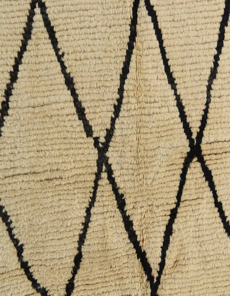 Detail image of  5' 2 x 7' 6  Hand Knotted Moroccan Wool Rug