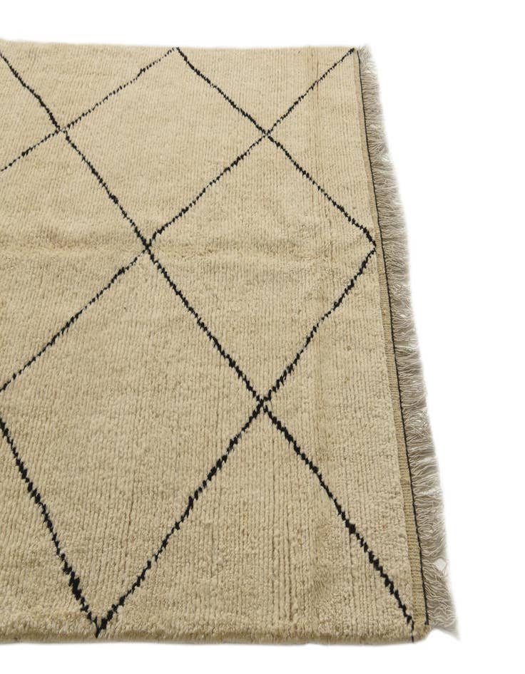 Detail image of  5' 1 x 7' 3  Hand Knotted Moroccan Wool Rug