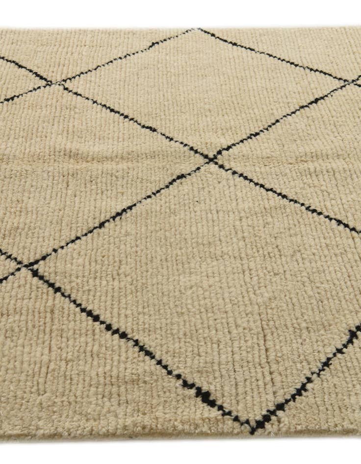 Detail image of  5' 1 x 7' 3  Hand Knotted Moroccan Wool Rug